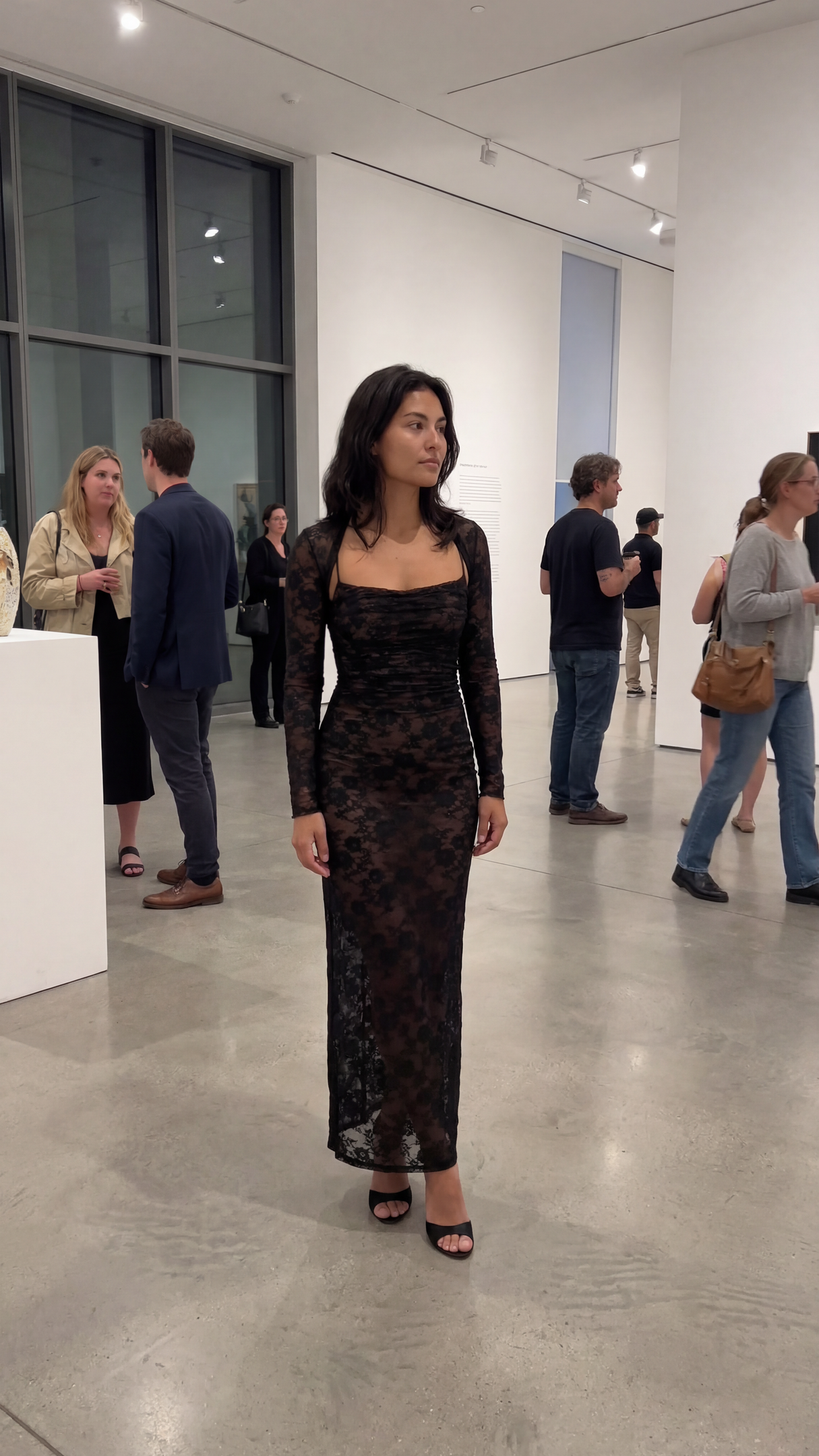 Maxikleid aus Spitze