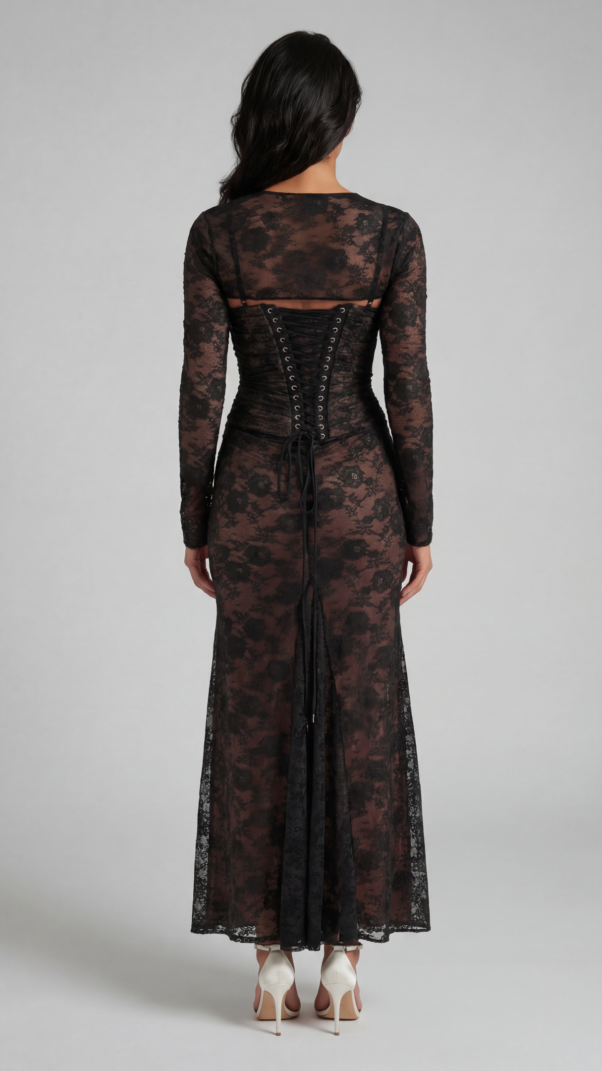 Maxikleid aus Spitze