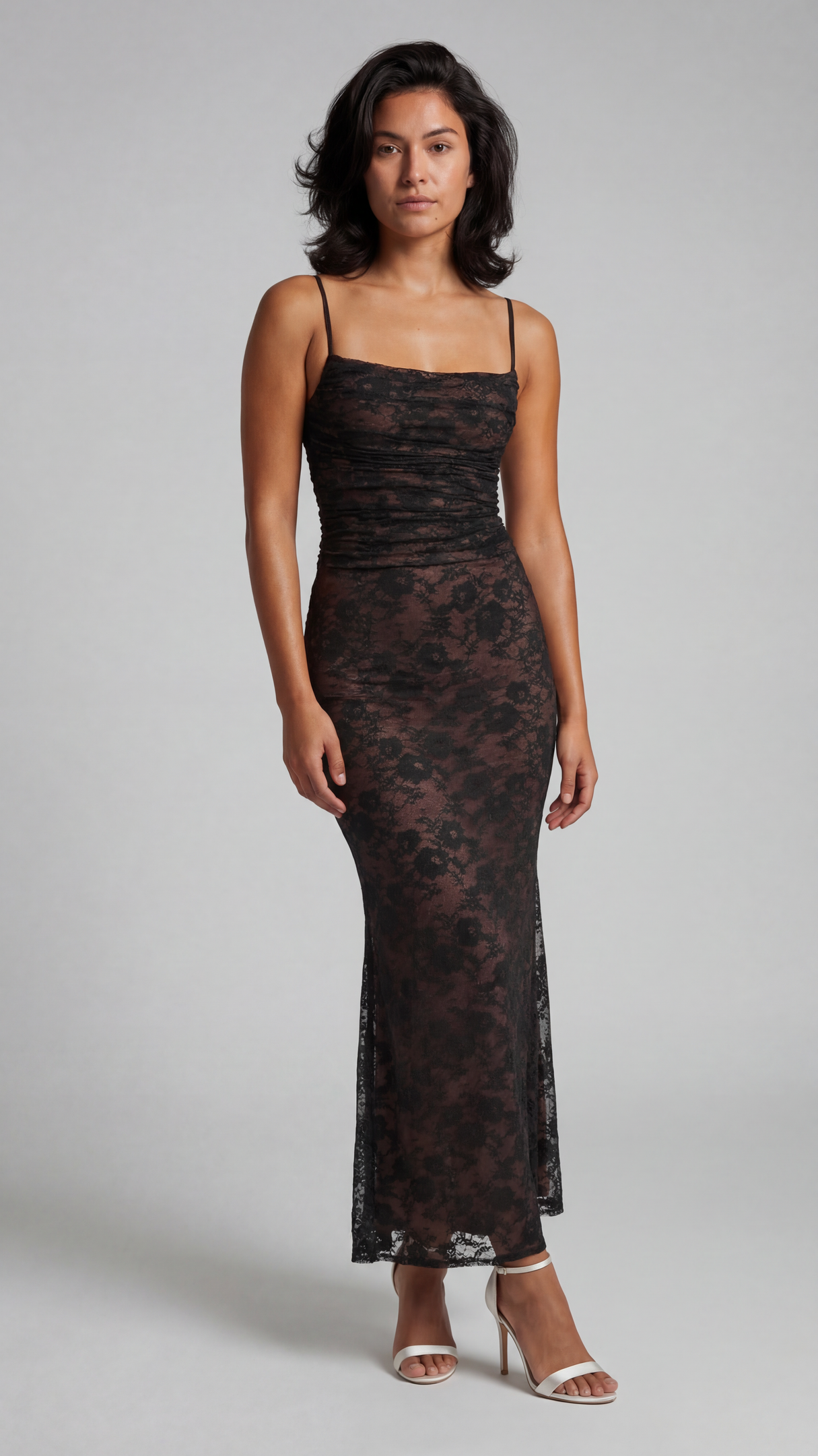 Maxikleid aus Spitze