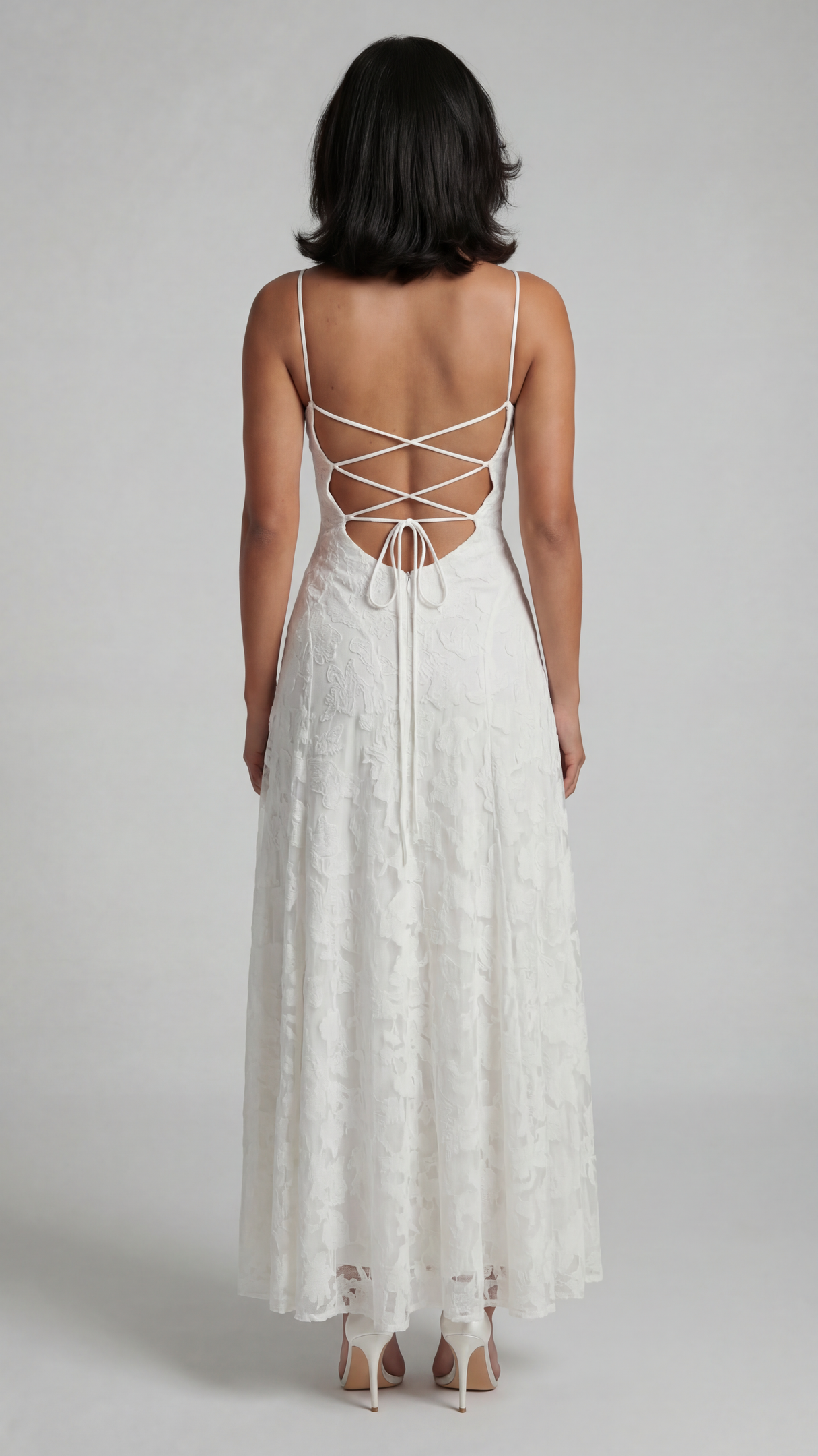 Rückenfreies Schnürkleid